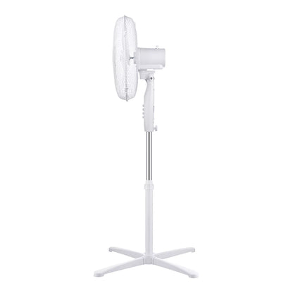 Ventoinha de Pé EDM 38W Ø40 cm Branca Silenciosa pack de 2 unidades