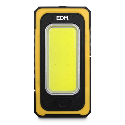 Lanterna LED Solar Recarregável EDM COB 10W 750lm com Gancho e Íman 36126