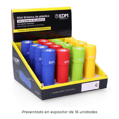Mini Lanterna LED 60lm 3xAAA (Pilhas incluidas) Cores sortidas