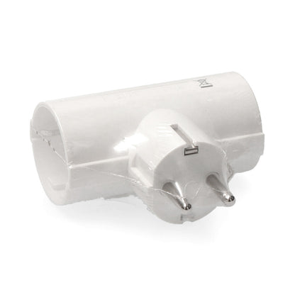 Ficha Dupla EDM Branca / 16A 250V / R40032