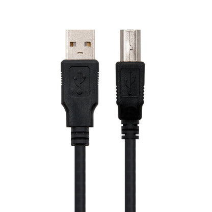 Cabo USB-A Macho para USB-B Macho 2.0 1.8m Nanocable 10.01.0103-BK Preto
