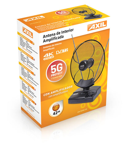 Antena de Interior Amplificada UHF+VHF LTE 5G Engel Axil