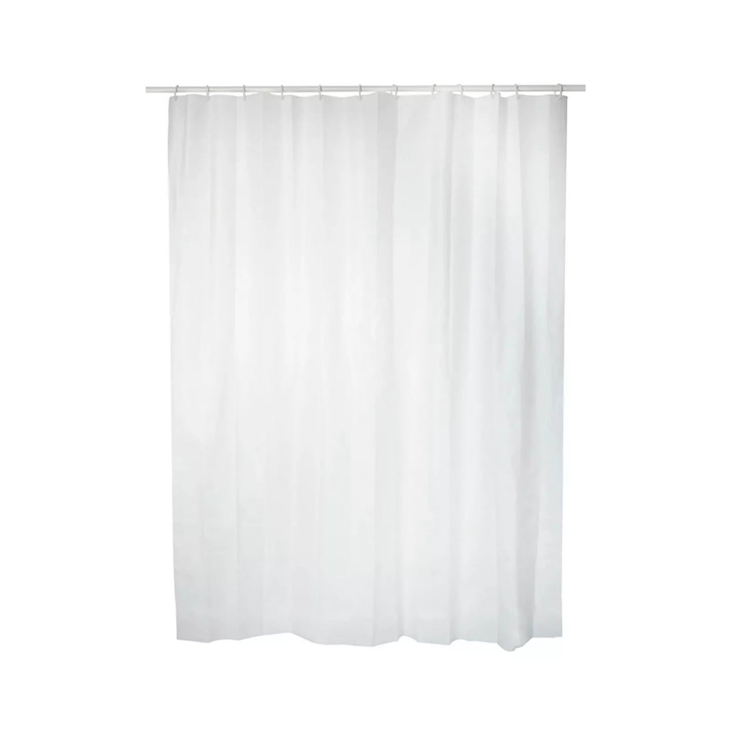Cortina de Banho EXMA Basic Branca PVC Impermeável 140 x 180 cm
