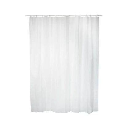 Cortina de Banho EXMA Basic Branca PVC Impermeável 140 x 180 cm
