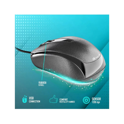 Rato NGS Easy Delta 1200 DPI Preto