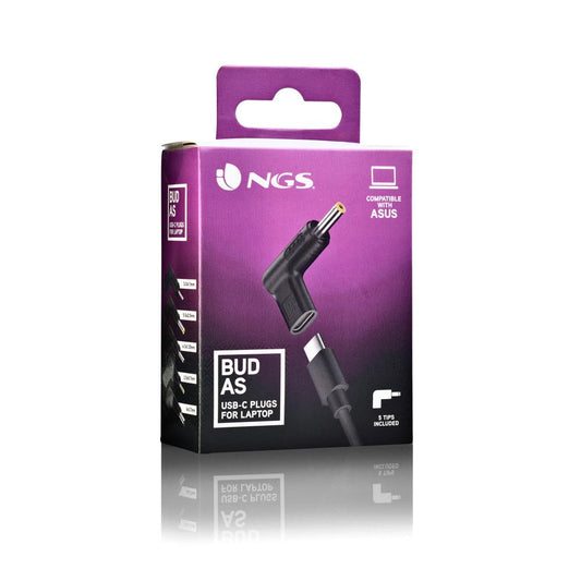Conjunto de Adaptadores USB-C para Carregadores de Portáteis Asus / NGS BUD-AS / 5 Unidades