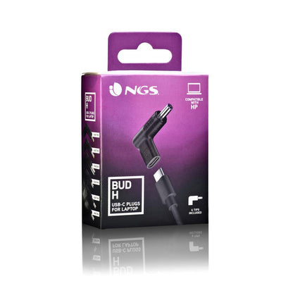 Conjunto de Adaptadores USB-C para Carregadores de Portáteis HP / NGS BUD-AC / 6 Unidades