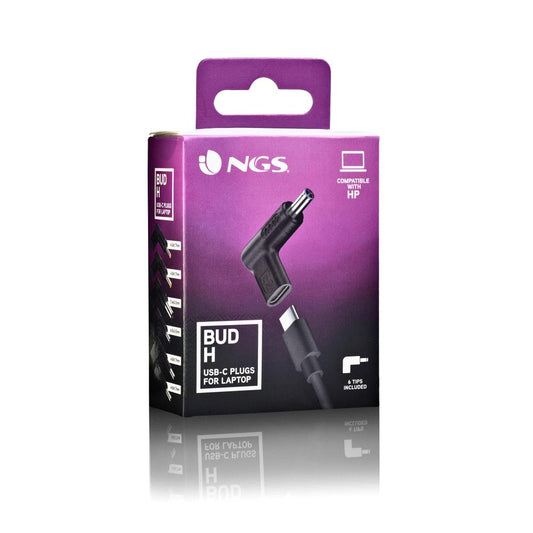 Conjunto de Adaptadores USB-C para Carregadores de Portáteis HP / NGS BUD-AC / 6 Unidades