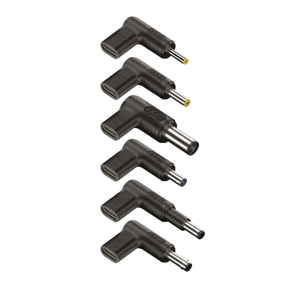 Conjunto de Adaptadores USB-C para Carregadores de Portáteis HP / NGS BUD-AC / 6 Unidades