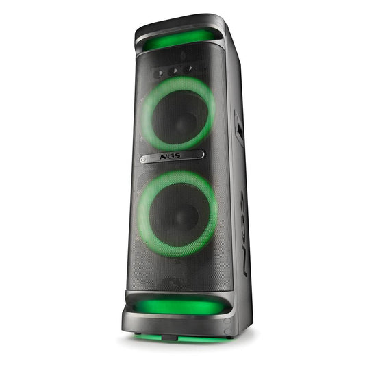 Coluna Portátil NGS 4000W Duplo 10" Woofer USB/BT(TWS) Aux in Preta
