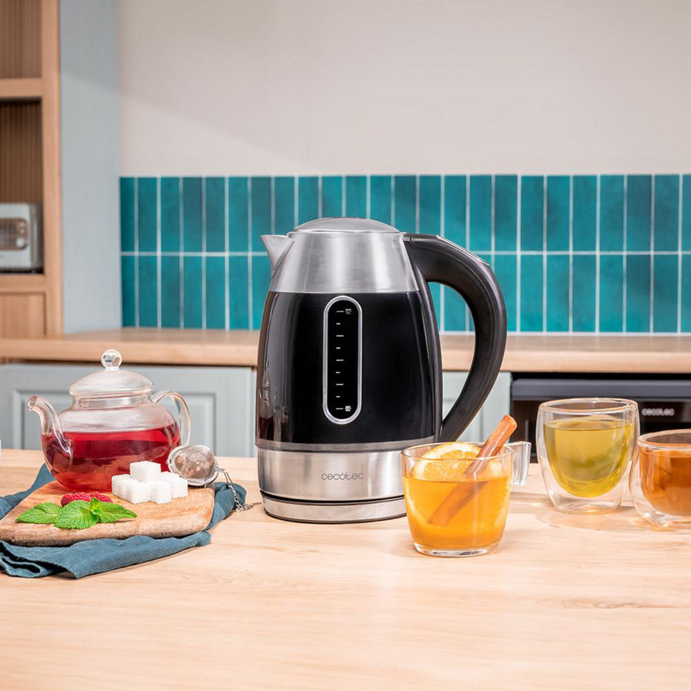 Chaleira Cecotec ThermoSense 400 VisionLight 1.7L 2200W Inox/Preto