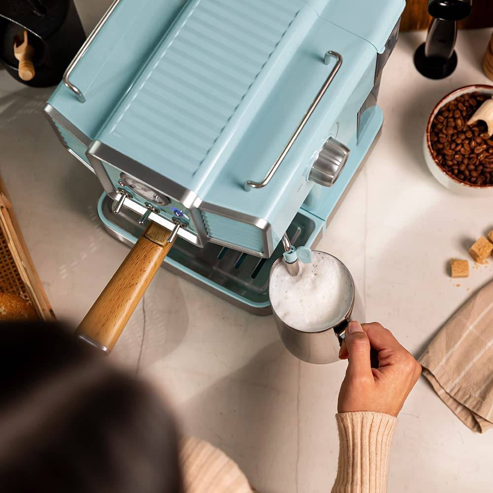 Máquina de Café Manual Cecotec Power Espresso 20 Tradizionale Light Blue 20 Bar 1350W