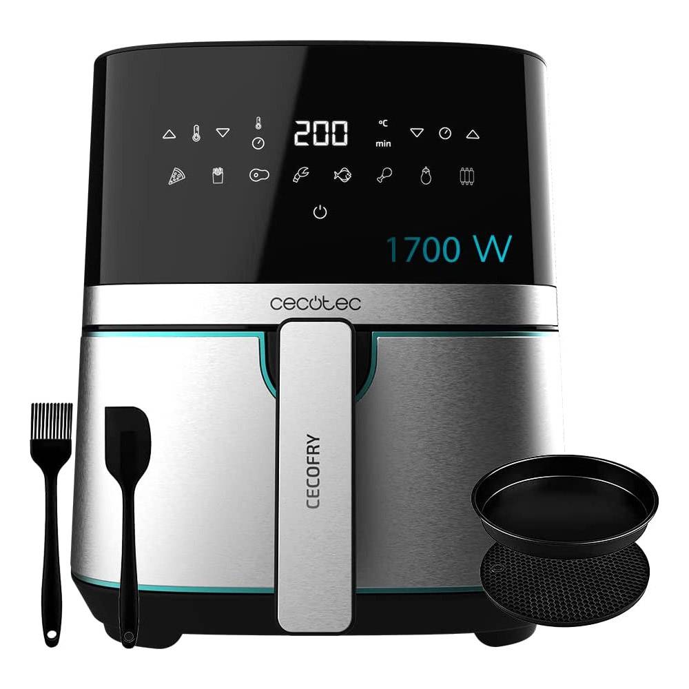 Fritadeira Air Fryer (Sem Óleo) Cecotec Cecofry Full Inox Pro 5500 5.5L 1700W