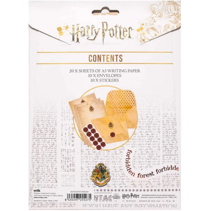 Conjunto Papel de Carta Harry Potter A5 com Envelopes
