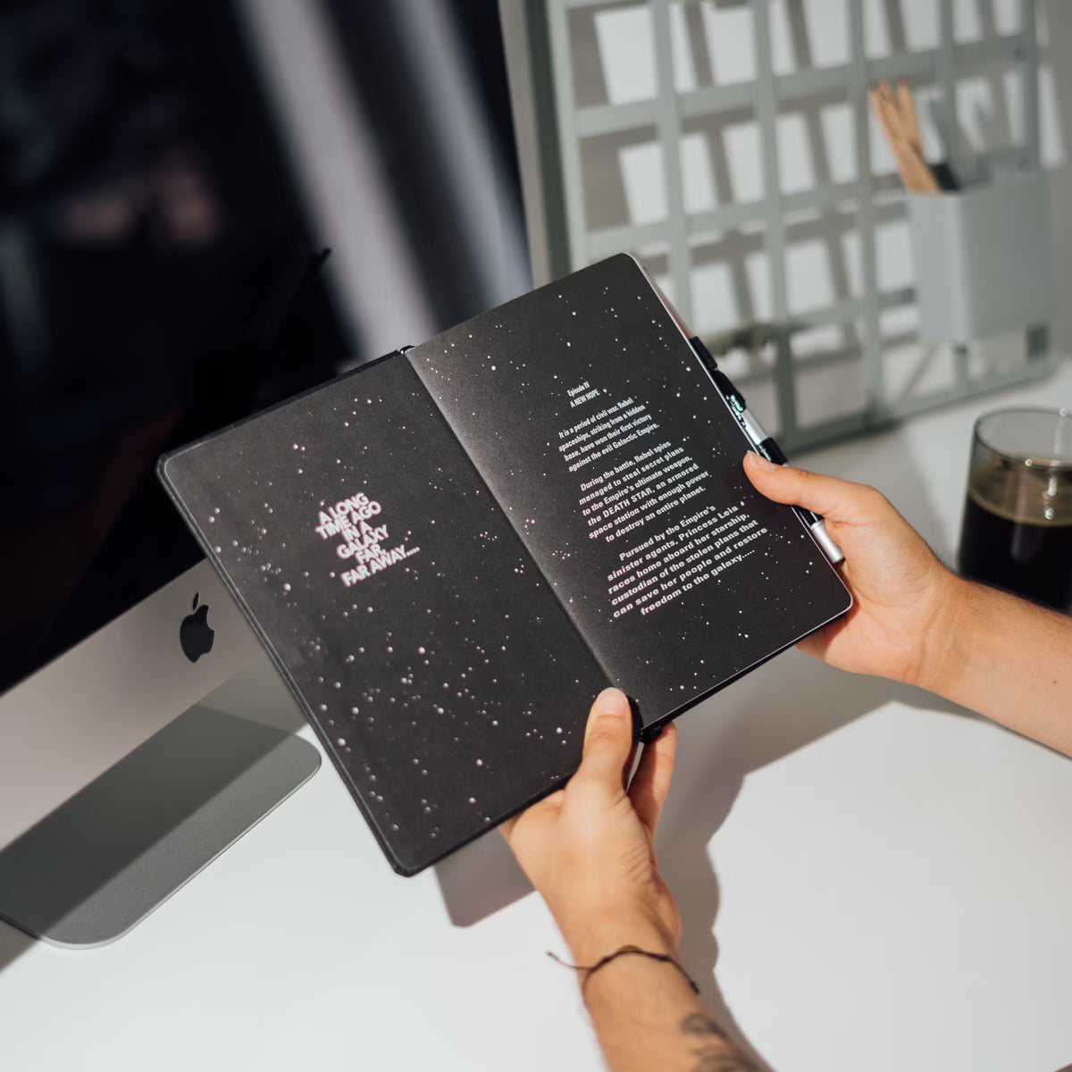 Caderno A5 Sabre de Luz Darth Vader Star Wars + Caneta Grupo Erik