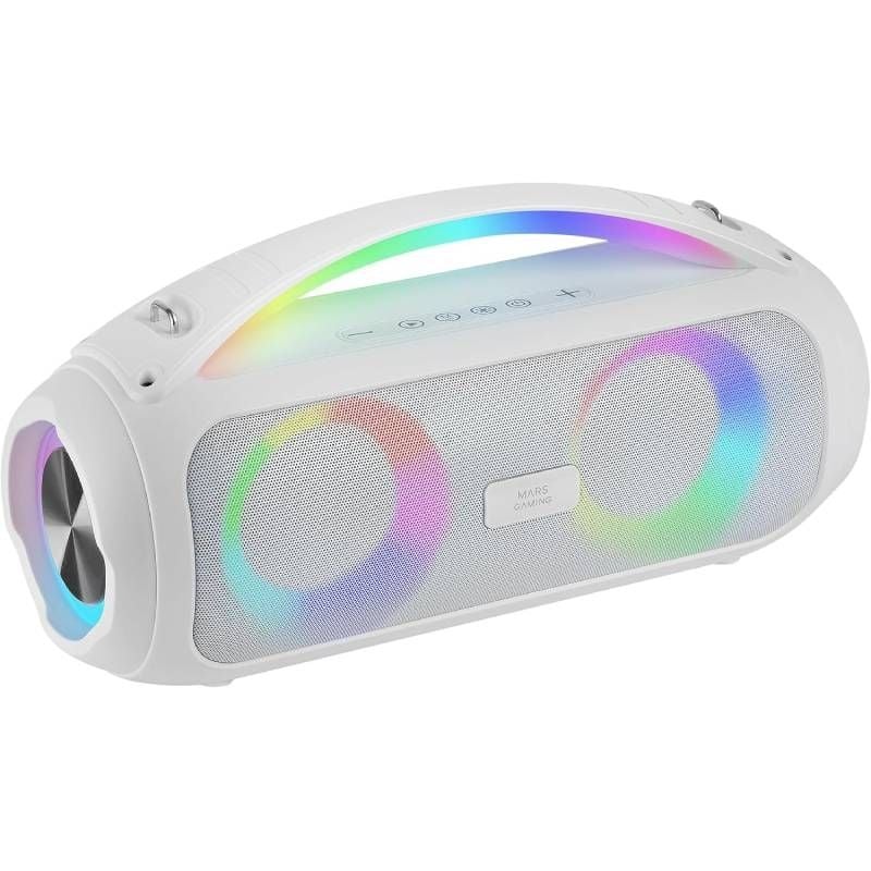Coluna com Bluetooth Mars Gaming MS-PULSE / 50W RMS / Branco