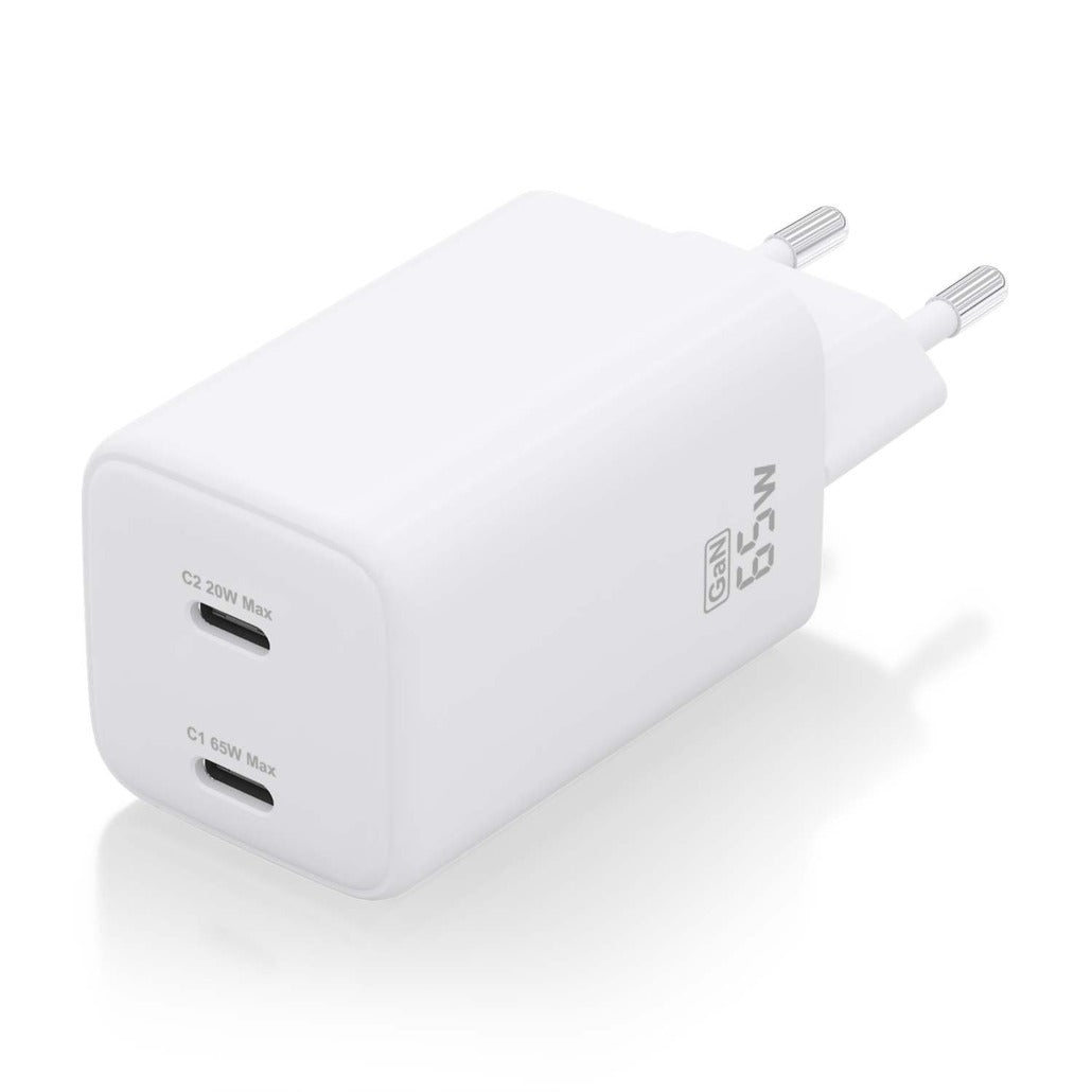 Carregador Fast Charging Aisens 2x usb-c 65w Branco ASCH-65W2P039-W