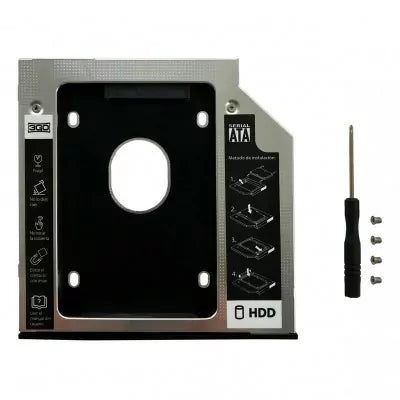 Adaptador de DVD para unidade HD/SSD SATA 12.7MM 3GO HDDCADDY127