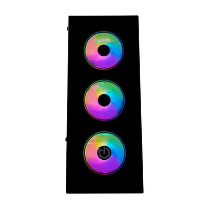 Caixa ATX Hiditec Z20 Aura Midi Tower RGB Vidro Temperado Preto