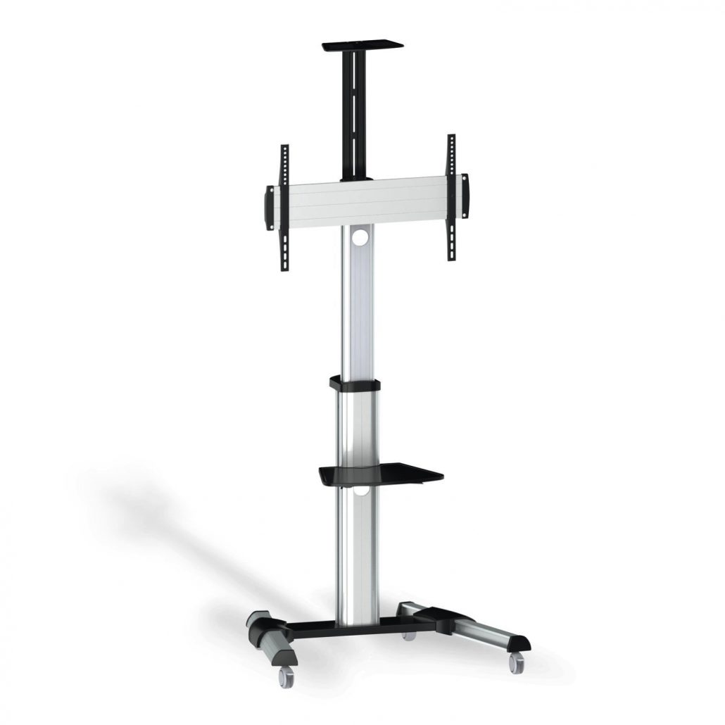 Suporte de chão ECO com rodas, tabuleiro para DVD e suporte para câmara FT70TRE-037 / TV DE 37“ até 70”