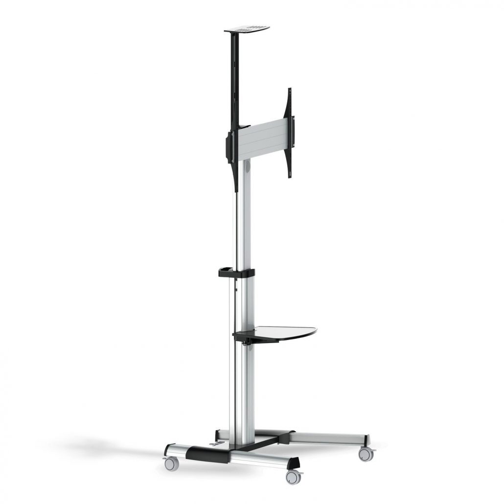 Suporte de chão ECO com rodas, tabuleiro para DVD e suporte para câmara FT70TRE-037 / TV DE 37“ até 70”