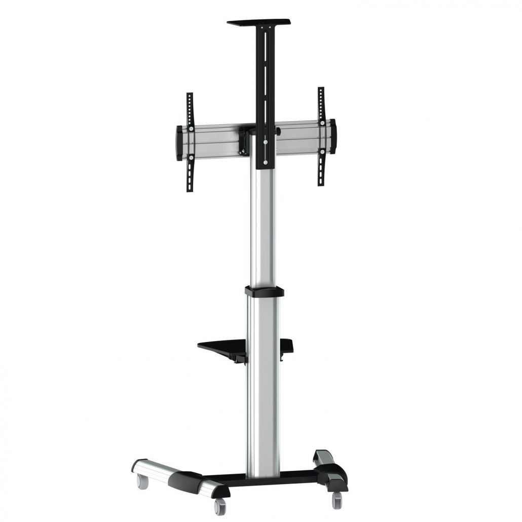 Suporte de chão ECO com rodas, tabuleiro para DVD e suporte para câmara FT70TRE-037 / TV DE 37“ até 70”