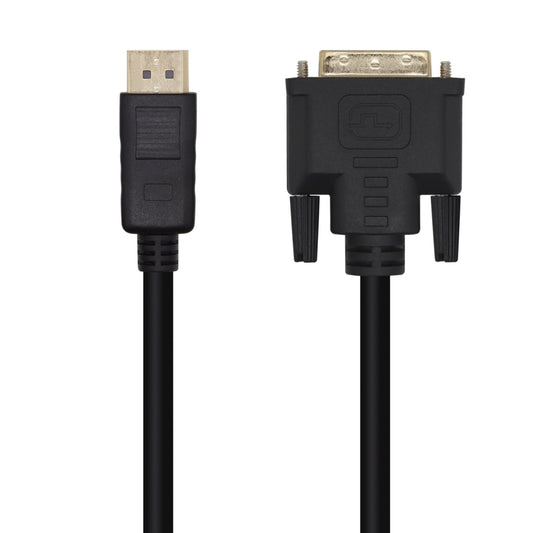 Cabo Adaptador Aisens A125-0366/ DisplayPort Macho - DVI Macho/ 5W/ 2300Mbps/ 2 metros / Preto