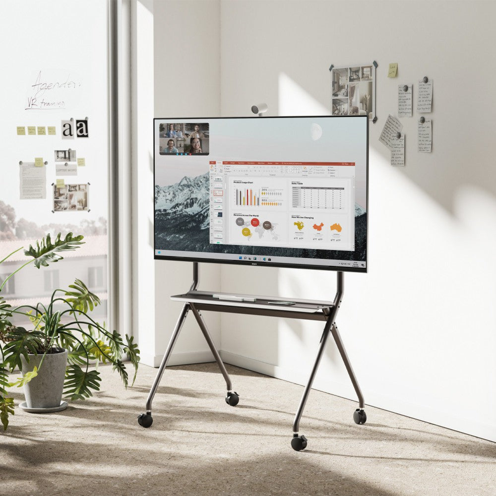 Suporte amovível de chão com rodas FT86FE-143 para TV ou ecrã interativo de 37“ até 70”