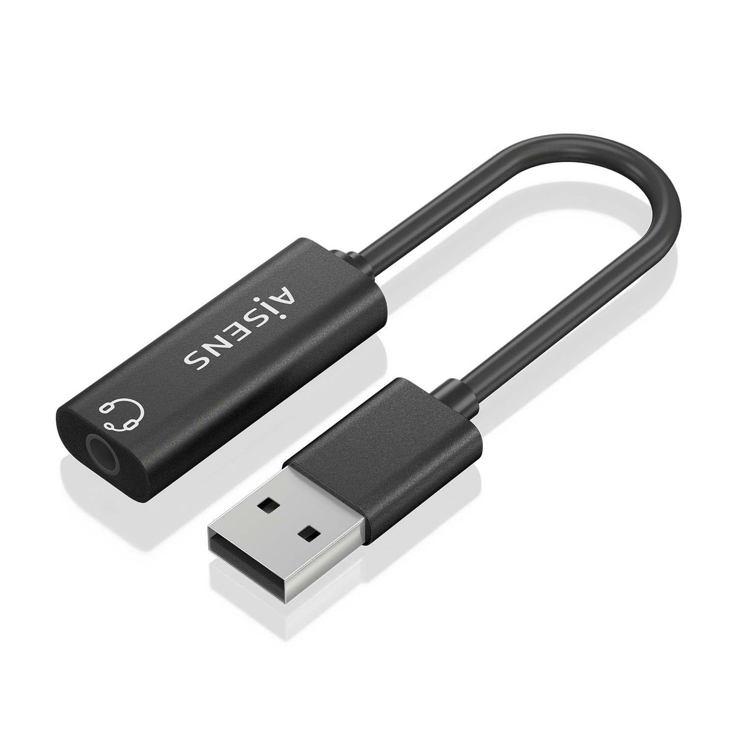 Placa de som Aisens A106-0770 / USB Macho para Jack 3.5 Fêmea