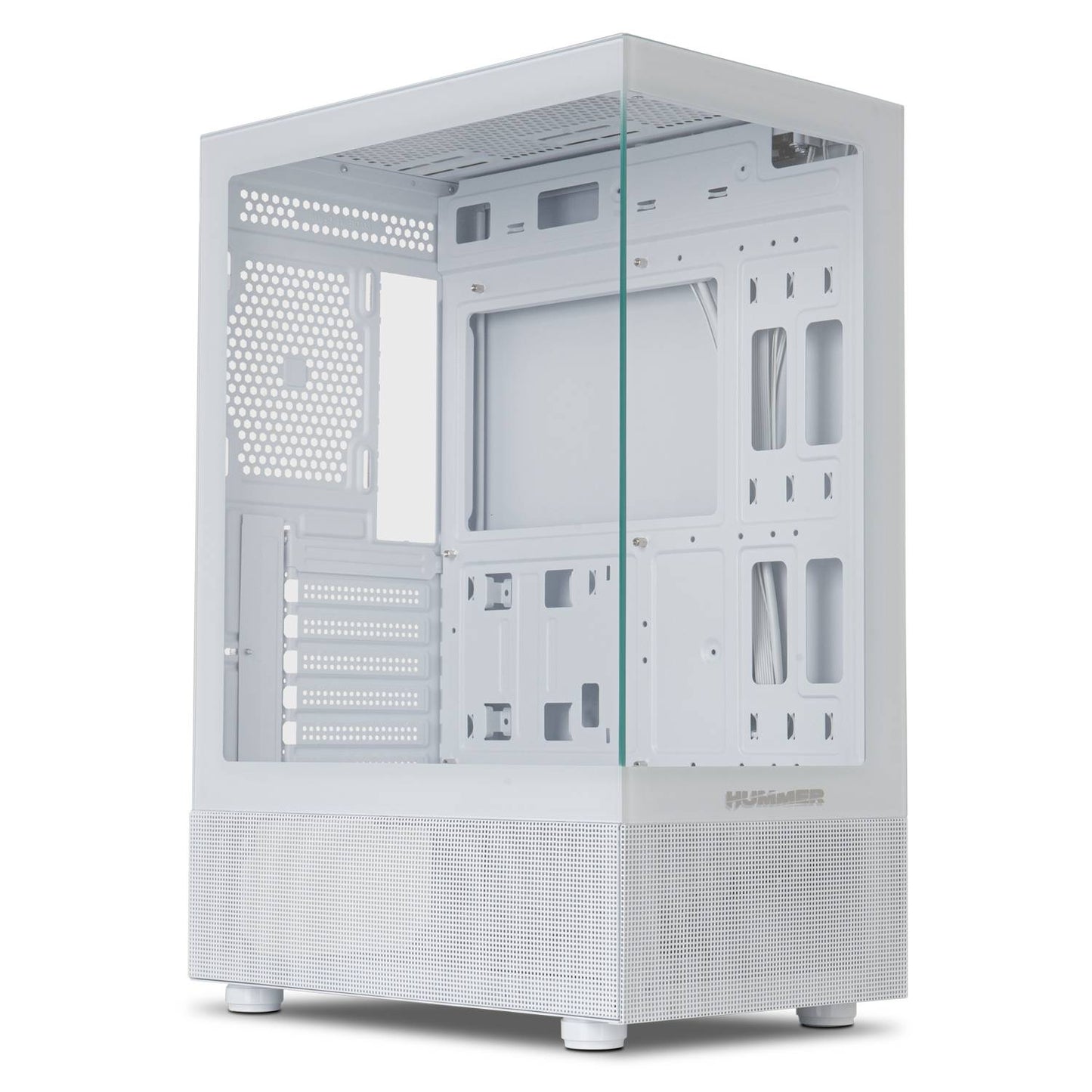 Caixa ATX Nox Hummer Vision Tempered Glass Branca