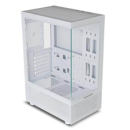 Caixa ATX Nox Hummer Vision Tempered Glass Branca