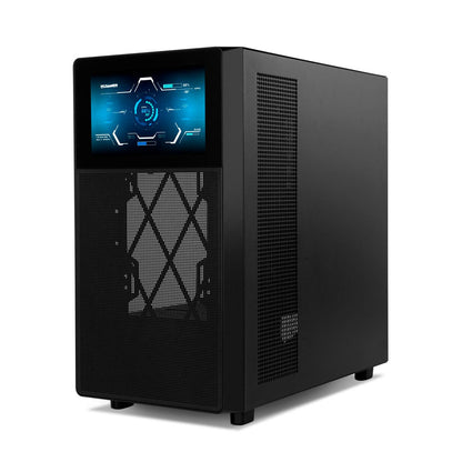 Caixa ATX Nox Hummer BIOS LCD 8” Vidro Temperado Preta