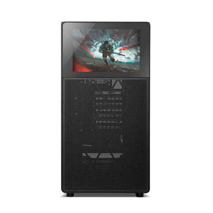Caixa ATX Nox Hummer BIOS LCD 8” Vidro Temperado Preta