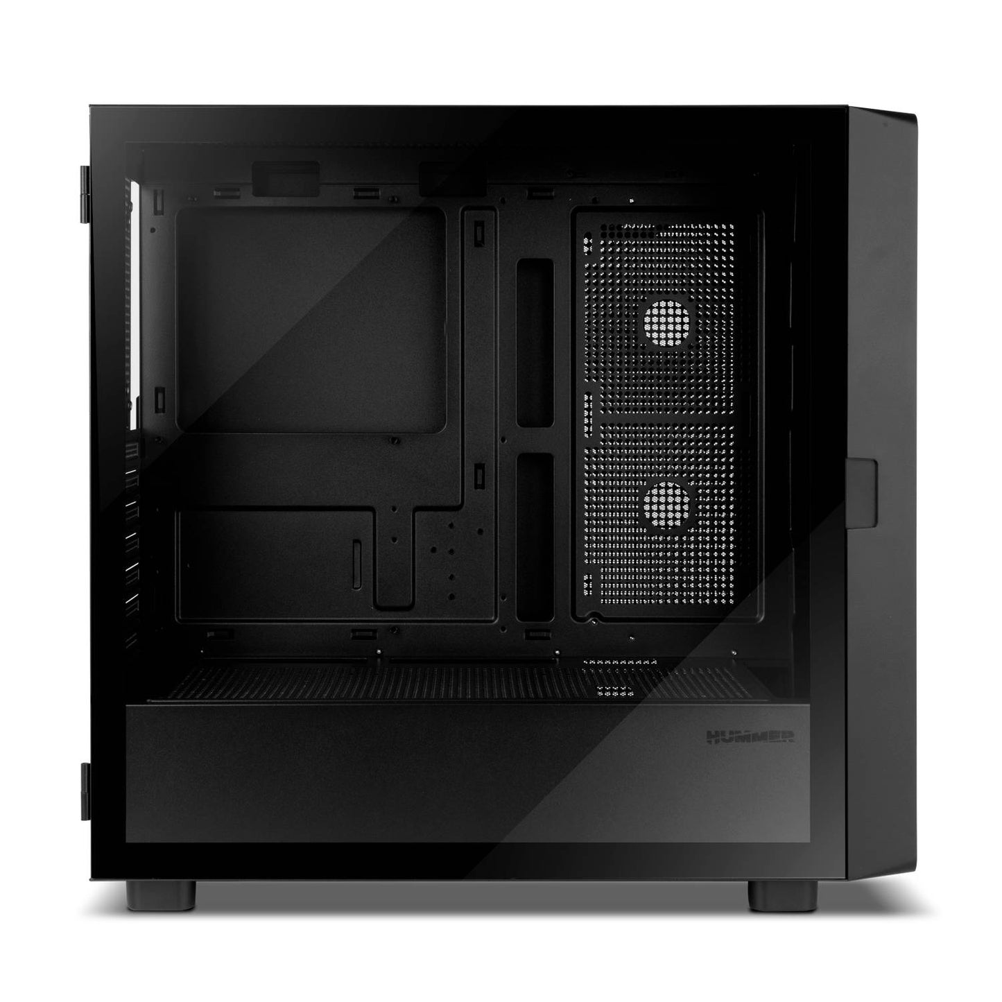 Caixa ATX Nox Hummer BIOS LCD 8” Vidro Temperado Preta