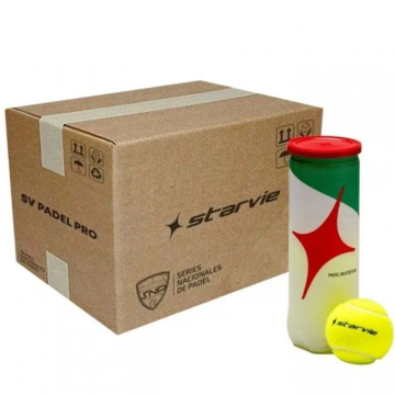 Caixa Starvie Padel Master Ball/ 24 embalagens de 3 unidades Bolas Padel