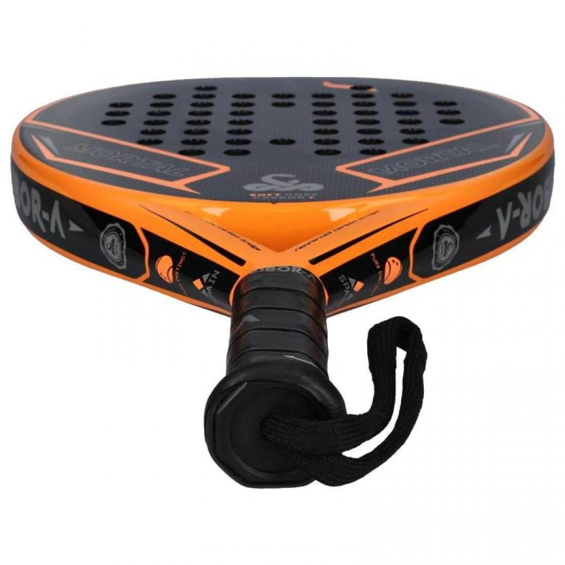 Raquete de Padel VIBOR-A Mortal Carbon 3.0 / Laranja e Preta