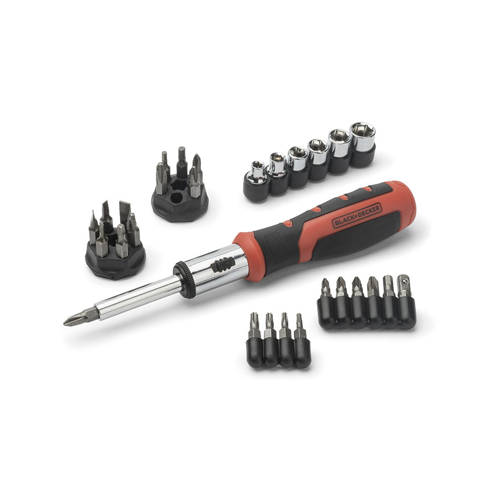 Jogo bits com roquete 29 peÃ§as bdht0-62130 black+decker_0