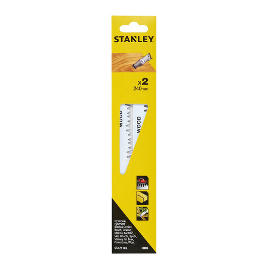 Pack 2 folha serra de sabre 24cm corte basto sta21182-xj stanley_0