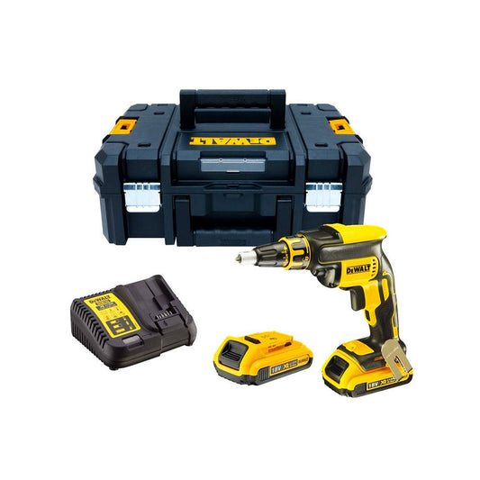 Aparafusadora para painÃ©is de gesso xr 1/4" 18v li-ion 2,0ah dewalt_0