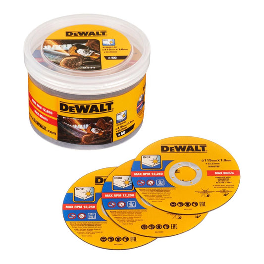 Balde de 50 discos de Ã¸115mm x 1mm 50unid dt20597-qz dewalt_0