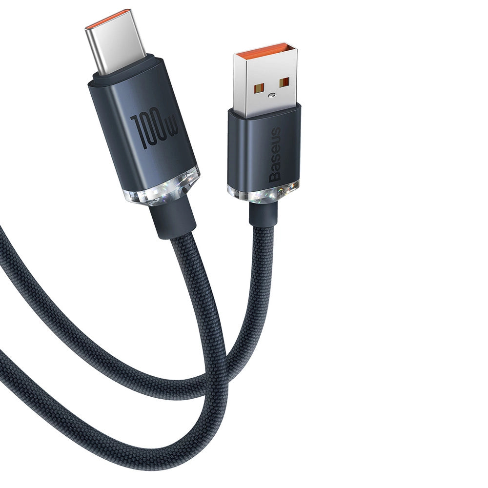 Baseus Crystal Shine Series cable USB cable for fast charging and data transfer USB Type A - USB Type C 100W 1.2m purple (CAJY000405)_18