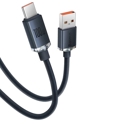 Baseus Crystal Shine Series cable USB cable for fast charging and data transfer USB Type A - USB Type C 100W 1.2m purple (CAJY000405)_18