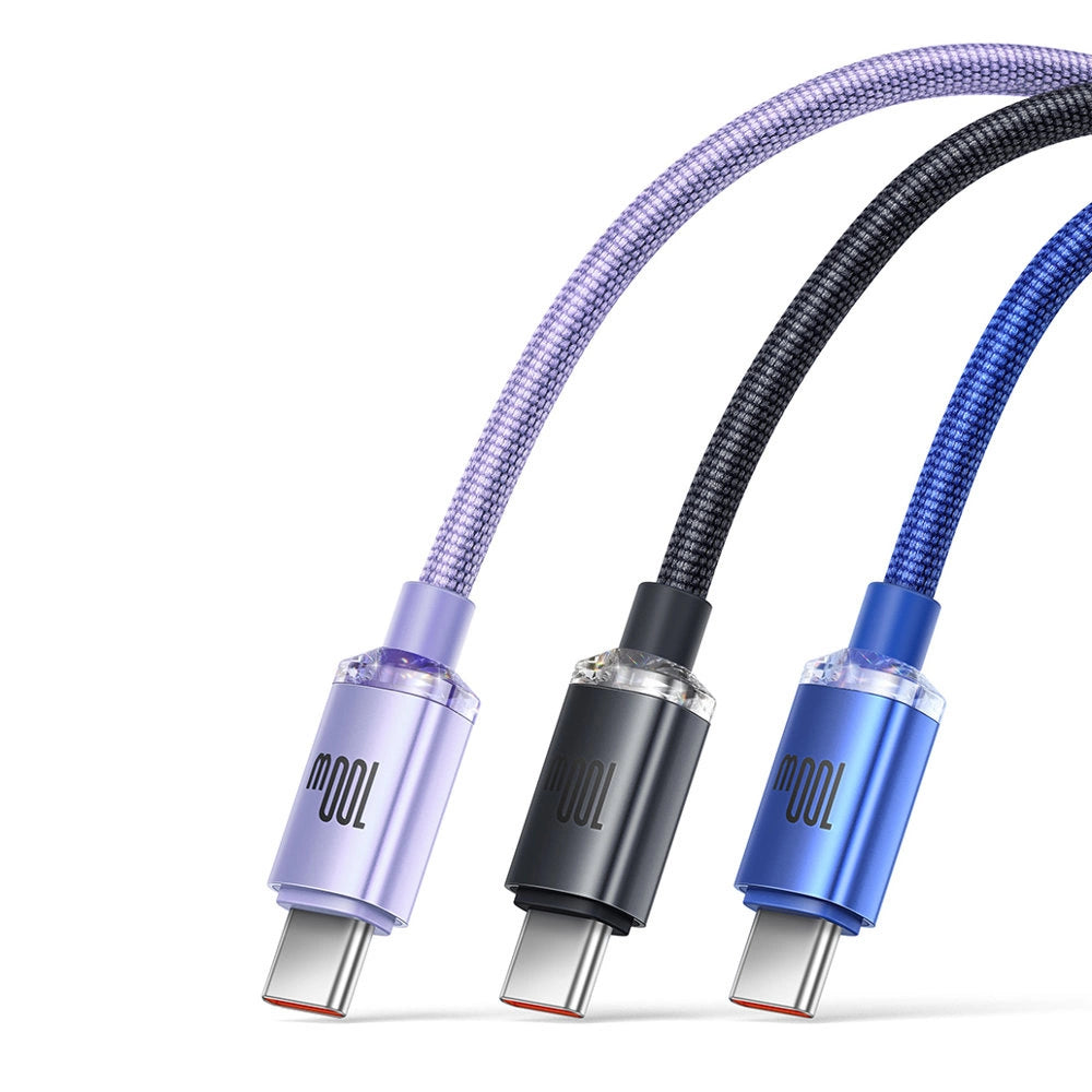 Baseus Crystal Shine Series cable USB cable for fast charging and data transfer USB Type A - USB Type C 100W 1.2m purple (CAJY000405)_22