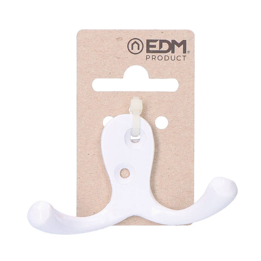 Cabide duplo aluminio branco_0