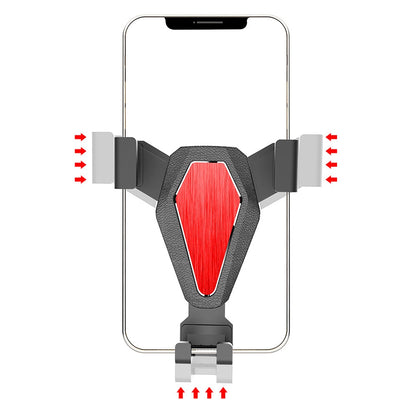 Gravity smartphone car holder, silver (YC07)_1