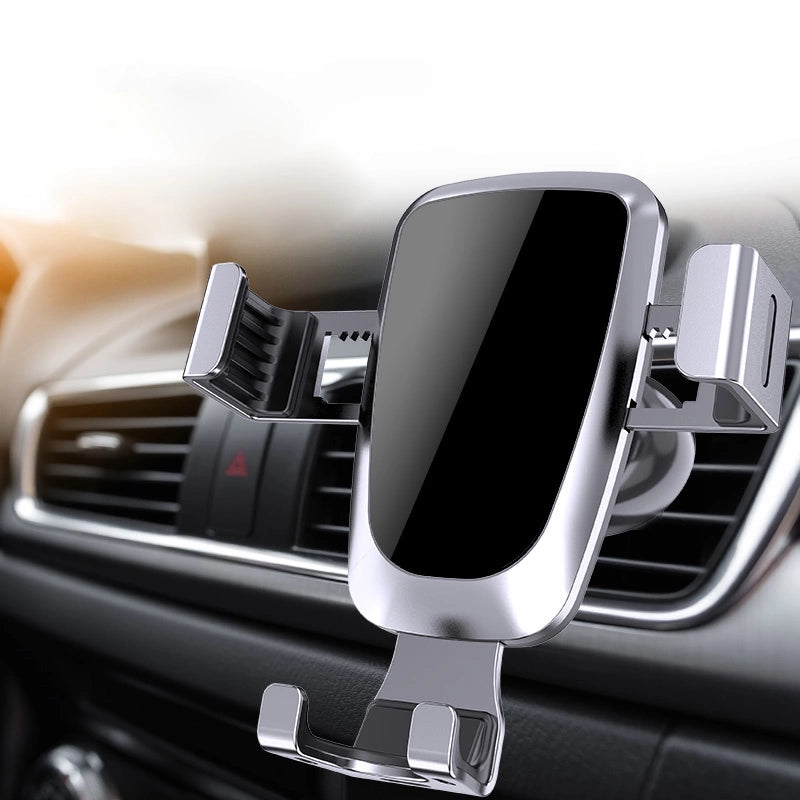 Gravity smartphone car holder, black air vent grille (YC08)_2