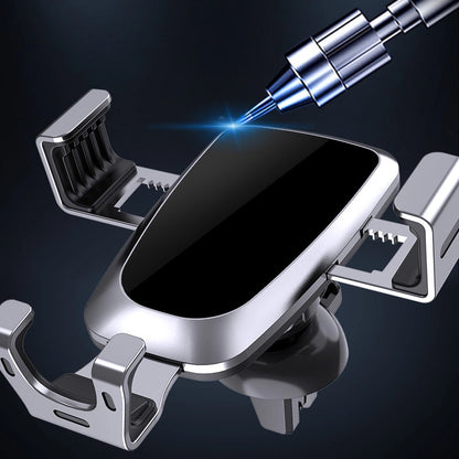 Gravity smartphone car holder, black air vent grille (YC08)_7