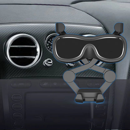 Gravity smartphone car holder for air vent with air freshener silver (YC06)_4