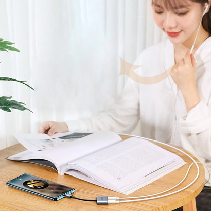 Ugreen audio adapter USB Type C (male) - USB Type C PD QC (female) + 3.5mm mini jack (female) gray (CM231)_12