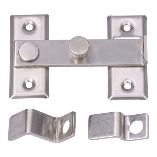 Tranqueta reversivel aÃ§o inox 8cm_0